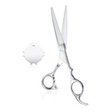 Tijera Para Estilista Barbero+llave Ajuste Tension+paño 15cm