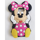 Funda Para Samsung Galaxy S6  Minnie Mouse Goma Silicon Rosa