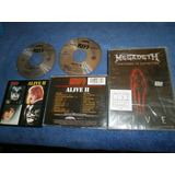 Lote Megadeth Countdown Dvd + Kiss Alive Ii 2 Cd's