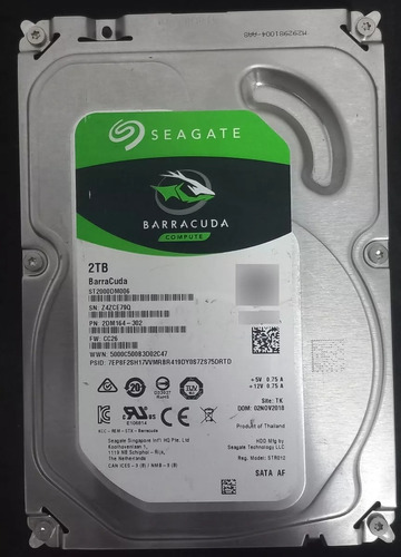 Disco Rígido Interno Seagate Barracuda St2000dm006 2tb