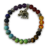 Pulsera 7 Chakras Con Elefante