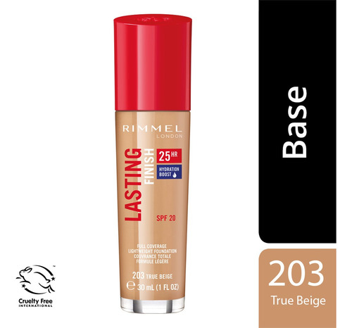 Rimmel  Lasting Finish Foundation 25 Horas Base De Maquillaje