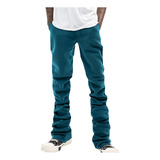 Pantalones Americanos De Color Liso Retro Slim Fit's Trend