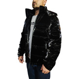 Campera Puffer Inflable Metalizada Muy Abrigada Elegante!