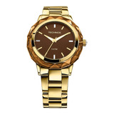 Relógio Technos - Elegance - Crystal Swarovski - 2035mcm/4m Cor Da Correia Dourado Cor Do Bisel Dourado Cor Do Fundo Dourado