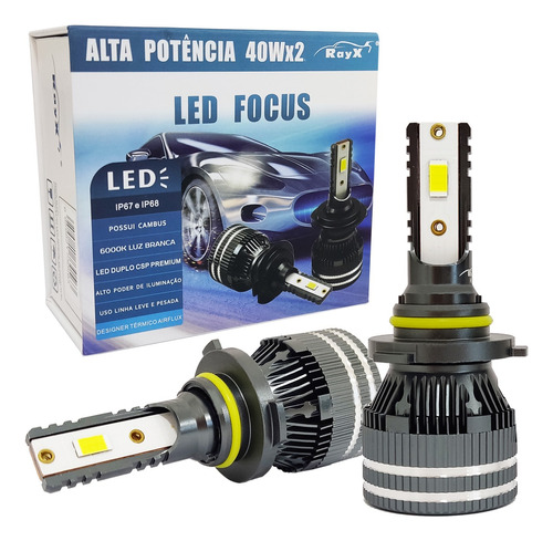 Lâmpada Ultra Led 80w H1 H3 H7 H8 H11 H27 Hb3 Hb4 12000lm 6k