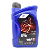 Aceite 10w50 Sintético Elf Moto Tech 4 Tiempos X 1 Litro