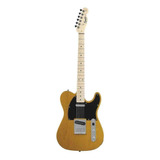 Guitarra Eléctrica Squier By Fender Telecaster De Álamo Butterscotch Blonde Laca Poliuretánica Con Diapasón De Arce