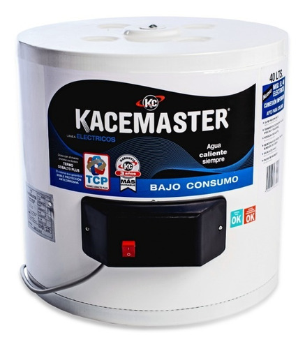 Termotanque Kacemaster Eléctrico Carga Inferior  40 Lts 