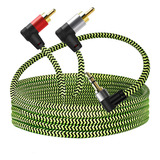 Cable De Audio Pptvc De 3,5 Mm A 2rca De 15 Pies, Adaptador