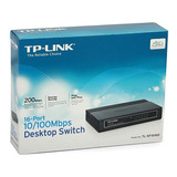 Hub Switch Tp-link 16-portas 10/100mbps Tl-sf1016d Novo