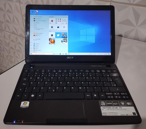 Netbook Acer Ao722-bz893- 4gb Ddr3-hdmi- Hd 250gb-tela 11,6 