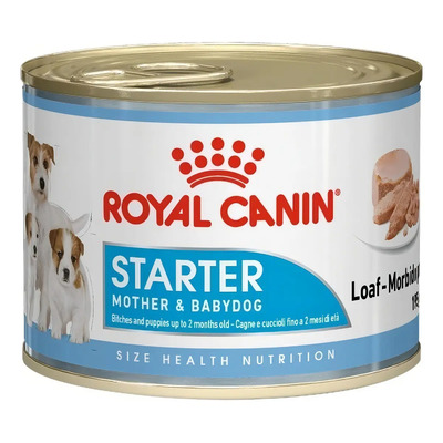 Royal Canin alimento size health nutrition starter mother & babydog para perro cachorro todos los tamaños sabor mix en lata de 145g | Meses sin interés