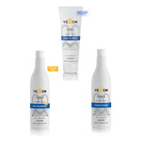 Kit Profissional Cabelos Cacheados Yellow Curls -3 Produtos 