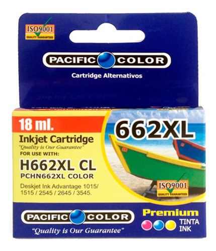 Pack 2 Cartuchos De Tinta A Color Para Hp 662xl 18ml