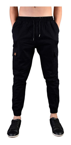 Pantalon Jogger Cargo Gabardina Rigida