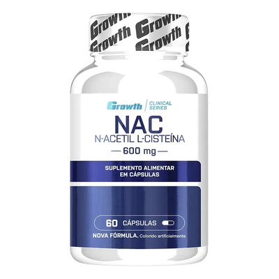 (nac) N-acetil L-cisteina 60 Cápsulas Growth Supplements Sem Sabor | MercadoLivre