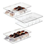 Organizador De Plástico Rectangular Apilable Para Gafas