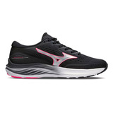 Promoção Tenis Mizuno Action 3 - Feminino - Preto-rosa