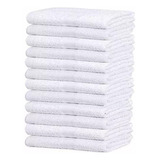 Pack X6 Toallas Blanco Hotelera  100% Algodón 40x75 Oferta