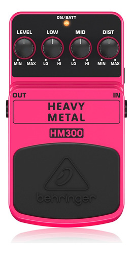 Pedal Guitarra Behringer Heavy Metal Hm300 Distorsion Pesada