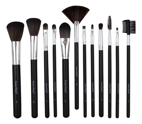 Kit Profissional De Pincéis Originais Macriclan Para Make Up