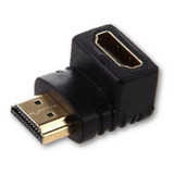 Adaptador Hdmi 90 Graus Curva Macho X Fêmea 1.4 P/ Tv Painel