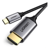 Ugreen Mm142 Cabo Micro Usb Tipo C Para Hdmi Preto