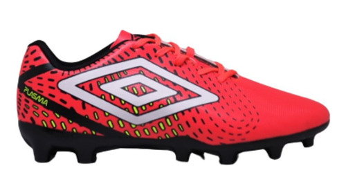 Chuteira Campo Umbro Plasma-coral/branco/preto