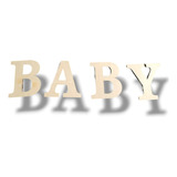 Letras Baby Shower Gender De Madera Mdf De 39cm Alto 6mm 