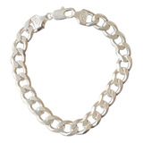 Pulsera Plata 925 Grumet Gruesa 23 Cm 30 Grs 