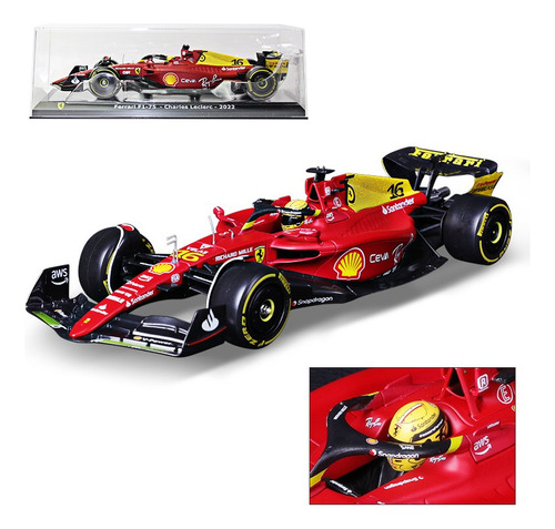 Burago 1:24 2022 Ferrari F1-75 #16 Leclerc Monza Fórmula 1