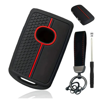 Tangdybwcz® Funda Llave Para Mazda 3 6 Cx3 Cx5 Cx9 Cx30 3b Corr M2 2019-2024 Llavero Aleación De Zinc Destornillador Botón3 Silicona Protección Integral | Meses sin interés