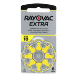 Pilas Audifono 10 Rayovac Extra Pr70 Blister X 8 Unidades