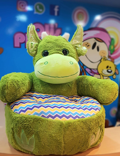 Dragón De Peluche Sofá De Peluche Sillón Puff Niño Importado