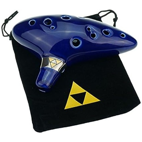 Ocarina De 12 Hoyos De Legend Of Zelda, Alto C, Con Bolsa