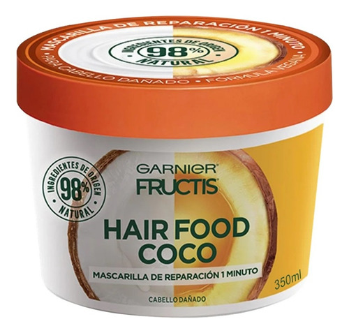 Mascarilla Natural Cabello Con Coco Hair Food Fructis