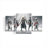 Cuadro Triptico Assassins Creed Video Juego Gamer Asesino