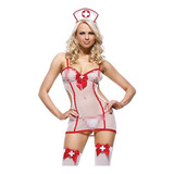 Conjunto Mujer De Lencería Sexy Disfraz De Enfermera Cosply