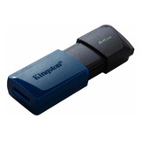 Memoria Flash Usb Kingston De 64gb 3.2 Exodia M Negro-azul