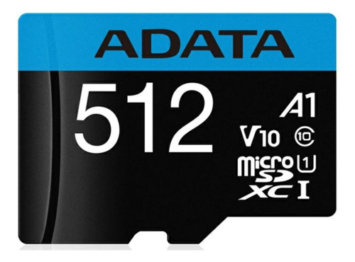 Memoria Micro Sd Adata 512gb A1 Clase 10 Con Adaptador Sd