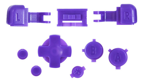 Botones Color Morado Solido Para Game Boy Advance Gba Sp