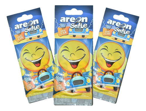 Aromatizante Auto Dry Smile Varios Aromas 3 Pzs