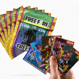 100 Figurinha Bafo Free Fire - 25 Envelopes