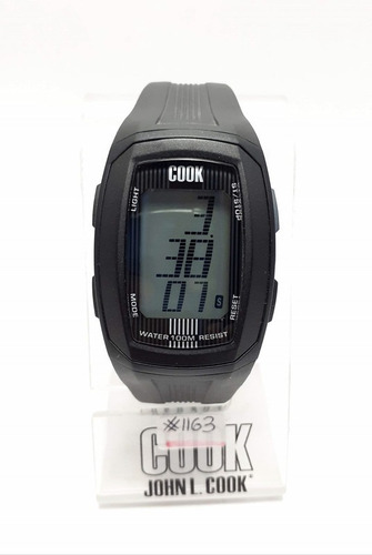 Reloj Deportivo Digital John Cook Negro 34x41mm P306