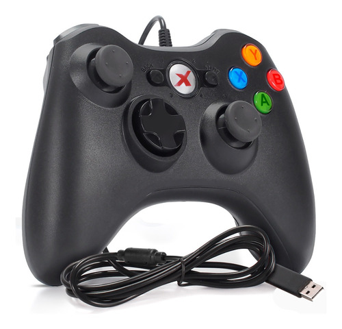 Controle Joystick Usb Pc Estilo Xbox Knup Kp-4033 Vibração