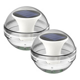 Pack 2 Luces Solares Flotantes Para Piscina, Bolas Luminosas