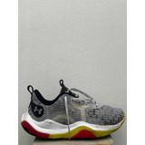 Zapatillas Under Armour Buzzer Hombre Básquet Gris