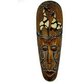 Máscara Carranca Decoração Parede Escultura Bali - 50cm