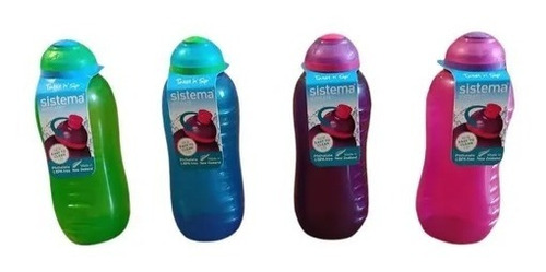 Botella Plástica Sistema Hidratación Twist Sip 330ml Palermo